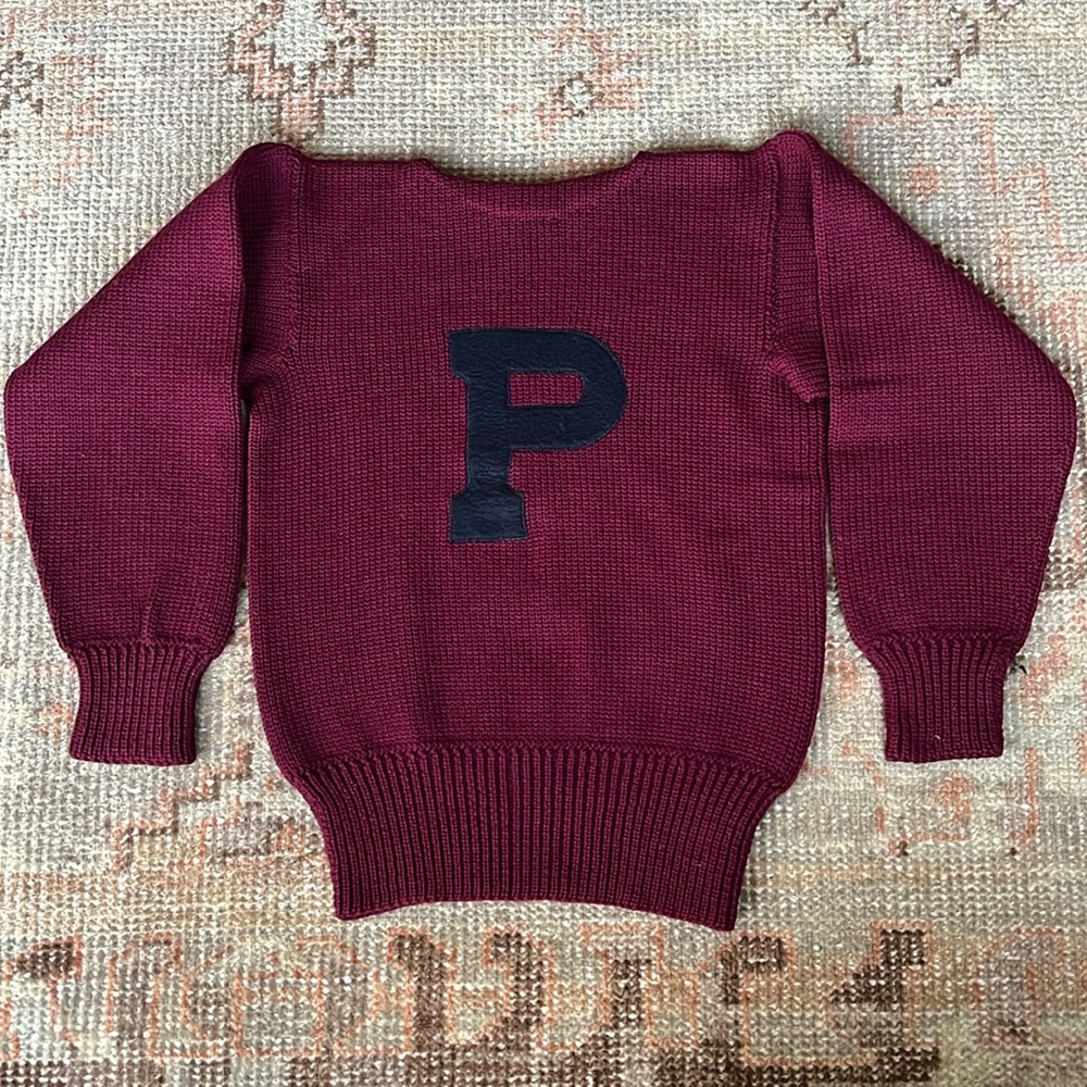 Vintage University of Pennsylvania Varsity Sweater 1950's Pearson Wool Men's S/M